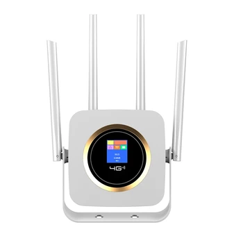

4G Portable Hotspot Wireless CPE Router with SIM Card Slot Four External Antennas for Home/Office US Plug