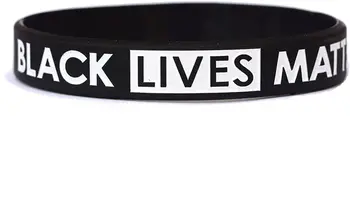 

20 pcs/lot Black Lives Matter Wristband Bracelet