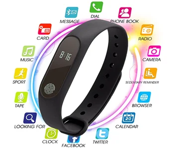 

hot M2 Smart Band Bracelet Watch Heart Rate Sleep Steps Tracker Wristband Call SMS Reminder Smartwatch Smart band