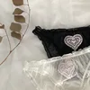 Fairy Transparent Ruffles Lace Sexy Underwear Pink Embroidered Heart Hollow Out Panties Women Seamless Briefs Lingerie Thongs ► Photo 2/4