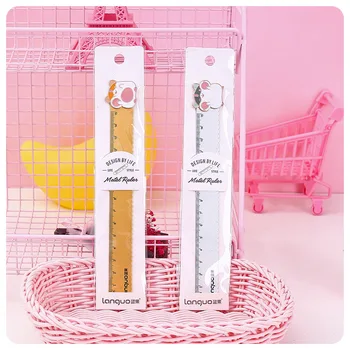 

1 pcs/lot Little hamster rulers Kawaii drawing template lace Sewing Ruler stationery office school