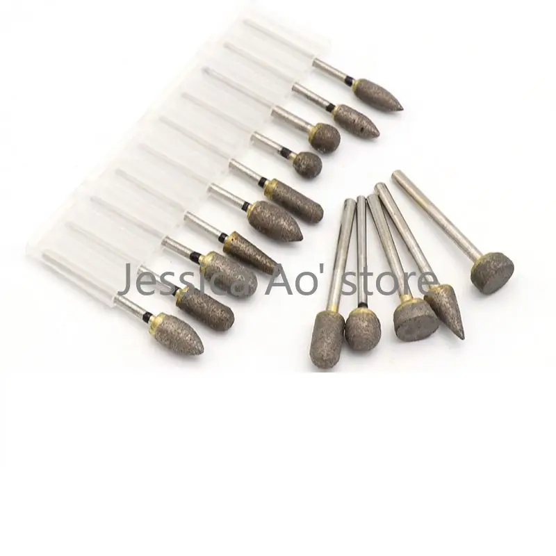 2pcs 23 Size Sintered Diamond Grinding Head Electric Grinder Rotary Burrs Jade Carving Tools Amber Peeling Stone Engraving Tools shdiatool 1 2pcs vacuum brazed diamond drilling core bits m14 thread marble stone masonry porcelain tile hole saw angle grinder