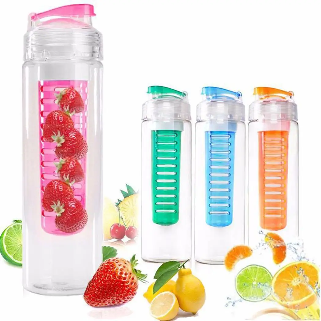Fruit Infused Water Bottles Leak Proof Plastic for 700ML Outdoor | Дом и сад
