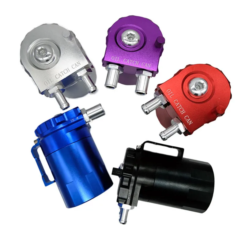 

SPSLD Baffled Aluminum Oil Catch Can Reservoir Tank / Oil Tank With Air Filter Universal 600ML
