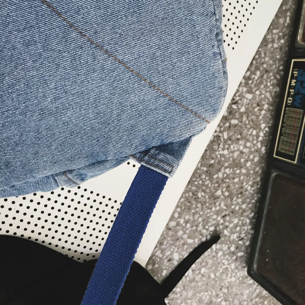 Модная женская джинсовая сумка женские винтажные рюкзаки на плечо джинсовые ретро портовый ветер Harajuku Студенческая дорожная сумка Mochila