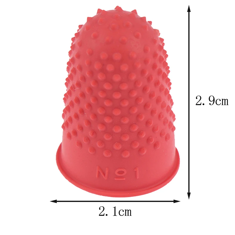 5Pcs/lot Counting Cone Rubber Thimble Protector Sewing Quilter Finger Tip Craft Needlework Sewing Accessories 