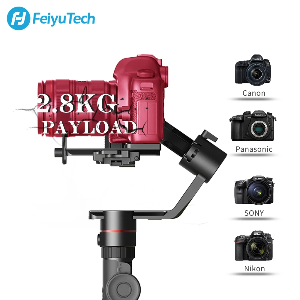 Feiyutech-ak2000 dslrポータブル3軸ジンバルカメラスタビライザー 