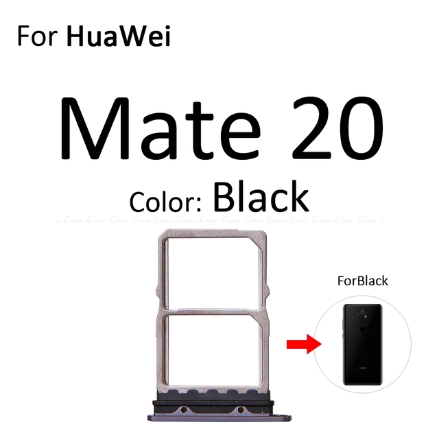 SD / Sim Card Tray Socket Adapter For HuaWei Mate 20 Pro X 20X Lite Connector Holder Slot Reader Container