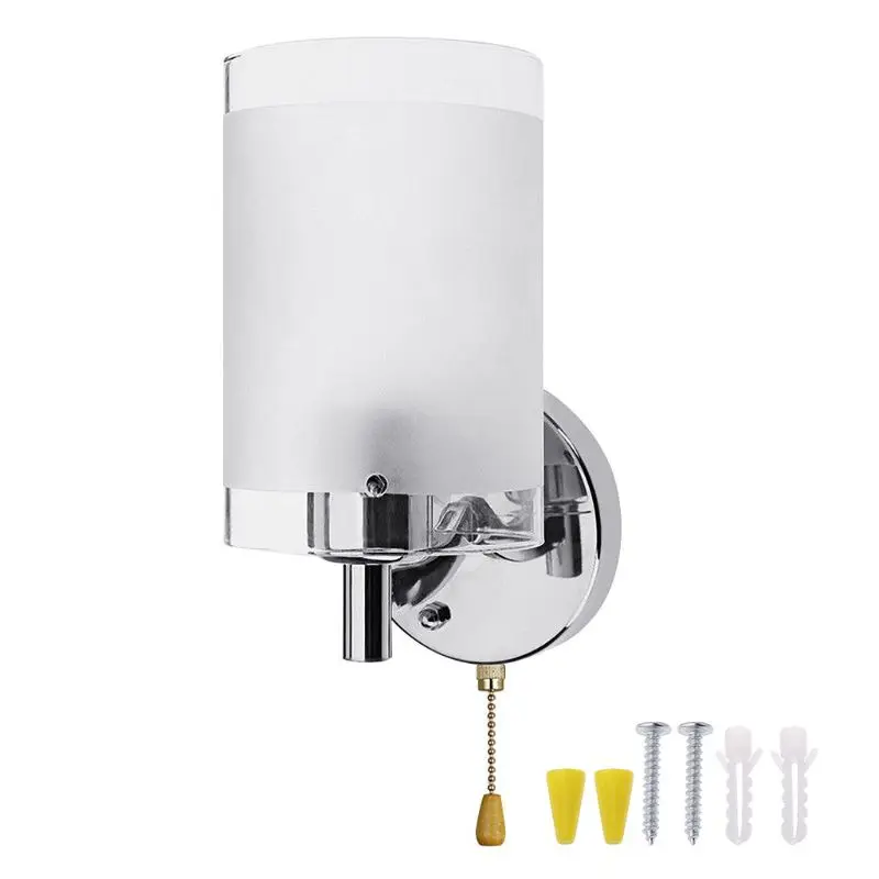 AC85-265V E27 LED Wall Light Modern Glass Decorative Lighting Sconce Fixture Lamp with Single light head