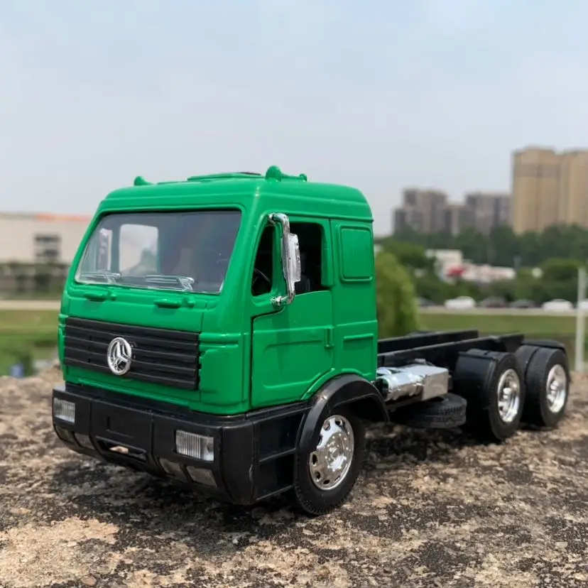 

1/32 New Special Price Die-cast Metal German Truck Model 24cm Long Furniture Collectiontoys For Children
