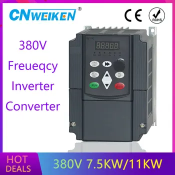 

Frequency Converter For Motor 380V 4KW/5.5KW/7.5KW 3 Phase Input And Three Output 50hz/60hz AC Drive VFD Frequency Inverter