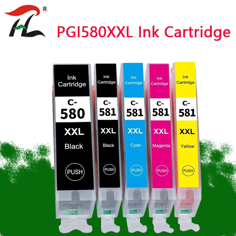 For canon 580 581 PGI-580 CLI-581 PGI580 580XL ink cartridge For canon PIXMA TR7550 TR8550 TR 7550 TS6150 TS6151 TS 6150 printer black ink cartridge
