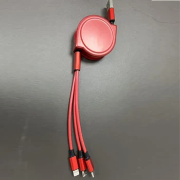 

Data cable red black extension cable stretched lengthened extra long data cable multi-port multi-connector