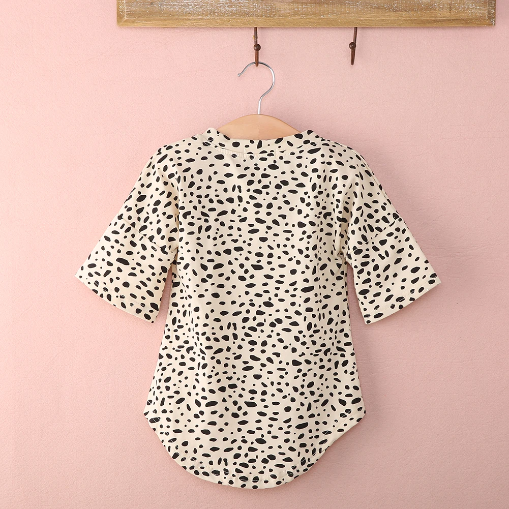 Pudcoco Toddler Kid Baby Girl Leopard Print Dress 0-5Y Clothes Tops Dress Party Dress One-Pieces Clothes