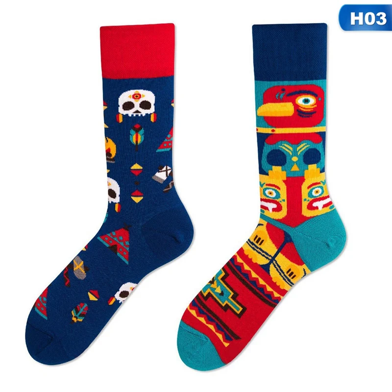 SK1662H03 1 пара забавных носков для женщин с рисунками животных, фруктов, авокадо, Sokken, новинка, счастливые носки для подарка на Рождество - Цвет: SK1662H03
