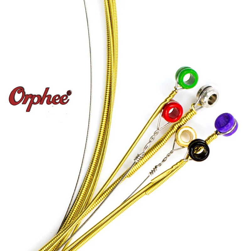 Orphee TX620(010-047) Дополнительные светильник в народном стиле Струны для акустической гитары гитарные струны Комплект 6 шт./компл. Аксессуары для гитары