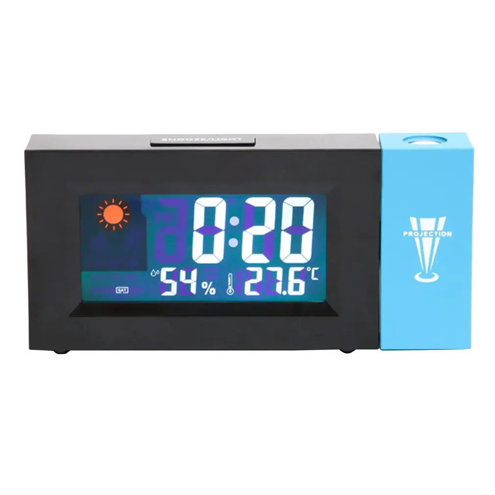 Clock Projection Digital Projector Weather Station Clock Temperature