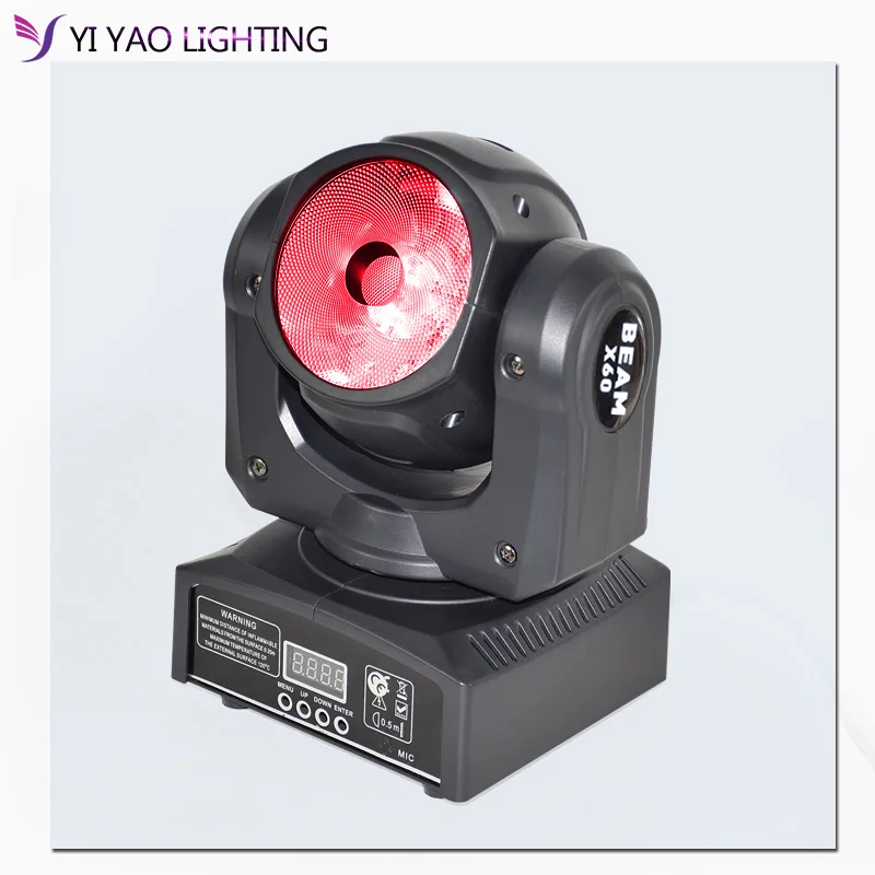 60 Вт RGBW Moving головной светильник DMX 512 4in1 Лира светодиодный диджейский луч диско ди