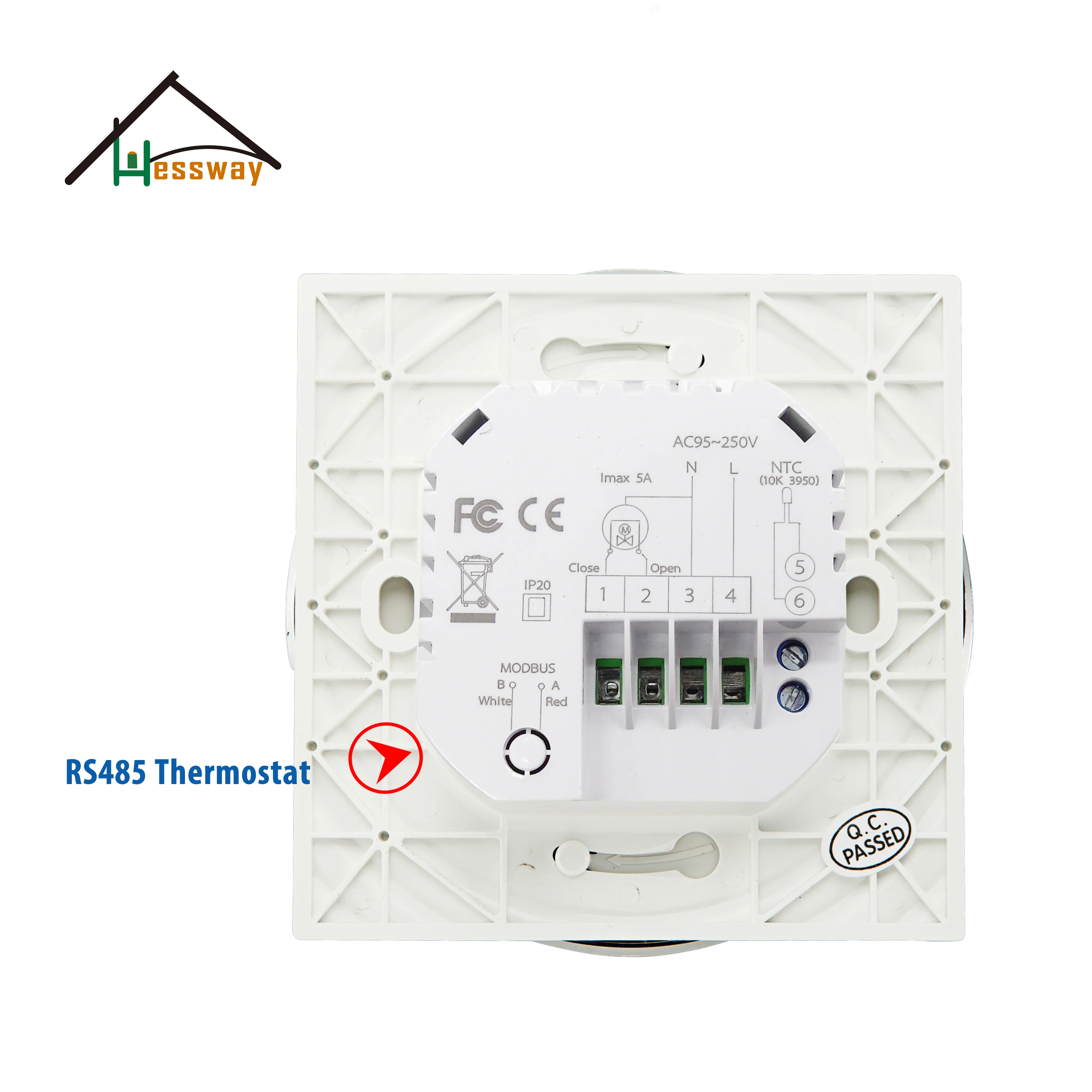 Термостатический клапан HESSWAY Modbus & rs485 термостат для водонагревателя NC без