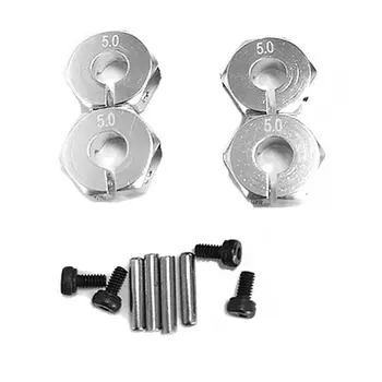 

4pcs/lot 5mm Thick 12mm Aluminum Wheel Hex Nut With Pins Drive Hubs 102042 Upgrade Parts For 4WD RC Car Himoto
