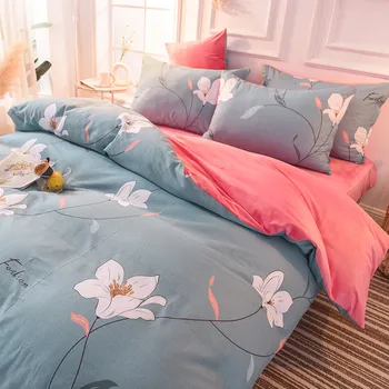 

Thick Cotton plus Velvet Winter Coral Fleece Bedding Bed Single Cashmere Denim Suede Fleece Soft
