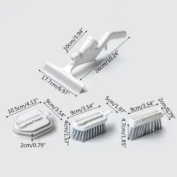 

1 Set Water Spray Brush Sponge Wipers Cleaner Removable Scraper Kitchen Cleaning Tools Kit
