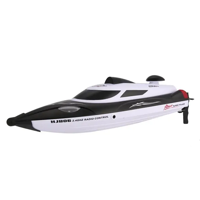 RC boat HJ806 47cm 2.4G RC 30km/h High Speed Racing Boat Water Cooling System Flipped Omni-directional Voltage Promp 4