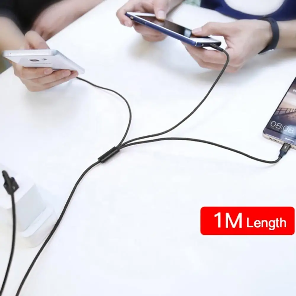 3 в 1 USB кабель мульти микро USB кабель Тип C Быстрая зарядка кабель для iPhone 6S 7 8 XS 11 Pro samsung S9 S10