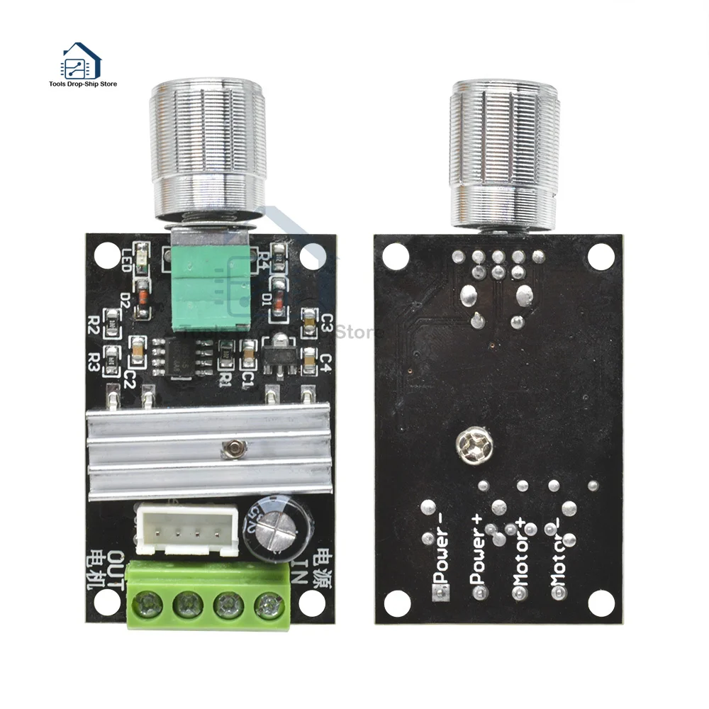 9V 12V 24V 3A 80W DC Motor Speed Controller (PWM) Speed Adjustable Reversible Control Potentiometer Switch