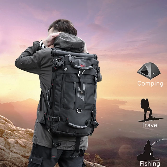 KAKA 50L Waterproof Travel Backpack Men Women Multifunction 17.3 Laptop  Backpacks Male outdoor Luggage Bag mochilas Best quality