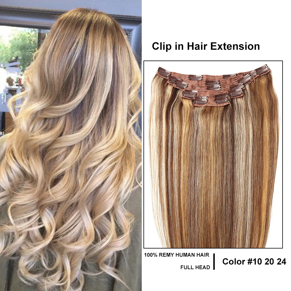 Sindra Clip In Remy Human Hair Extension 14 16 18 20 120g 7pcs Straight Clip in Natural Human Hair (5)