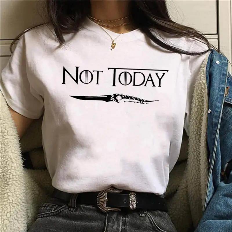 8 Новинка, футболка с надписью Nope Not Today satan, Harajuku, графическая футболка, Ullzang, милый кот, футболки - Цвет: 8