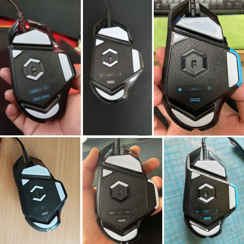 1Pack Professional Mouse Skates Stickers Mouse Feet Pad Glides Rounded Curve Edge Replacement for logitech G502 Au04 21
