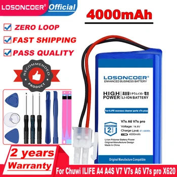 

for Chuwi ILIFE A4 A4S V7 V7s A6 V7s pro X620 Robot Vacuum Cleaner Lithium 18650 Rechargeable Accumulator Replacement Battery