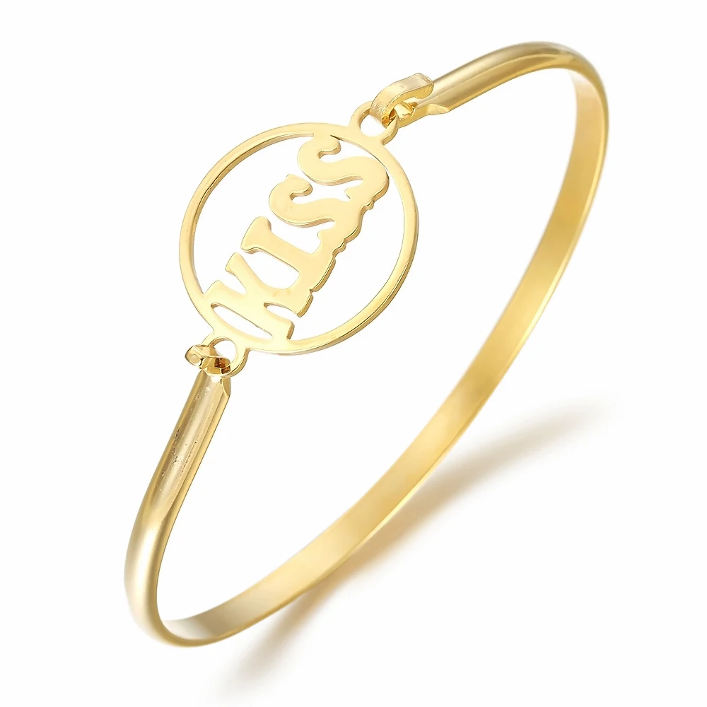 Bangle bracelet 5 Браслет из нержавеющей стали Бесконечная любовь браслет счастливый Дружба Браслеты с «любовь навсегда» сердце кулон браслеты с подвесками - Окраска металла: Bangle bracelet 5