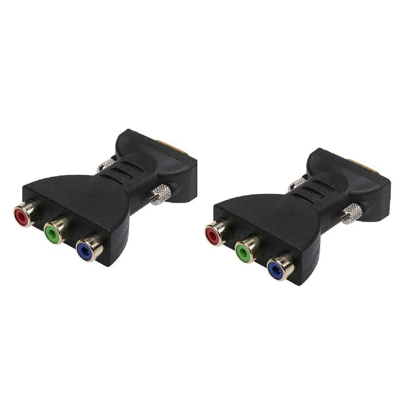 2 шт. адаптер-переходник для видеокамеры 3 RCA RGB | Электроника