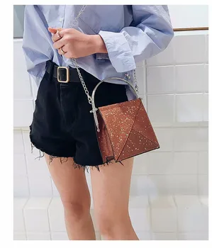 

Women's 2020 New Style Chain Sequin Square Sling Bag Shoulder Bag Shoulder WOMEN'S Bag