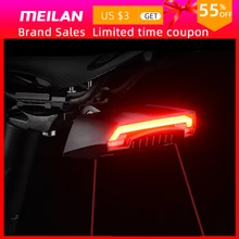 Meilan X5 беспроводной Велосипедный тормозной светильник версия вспышка безопасности задний поворот велосипедный беспроводной пульт дистанционного управления поворотный лазерный светильник