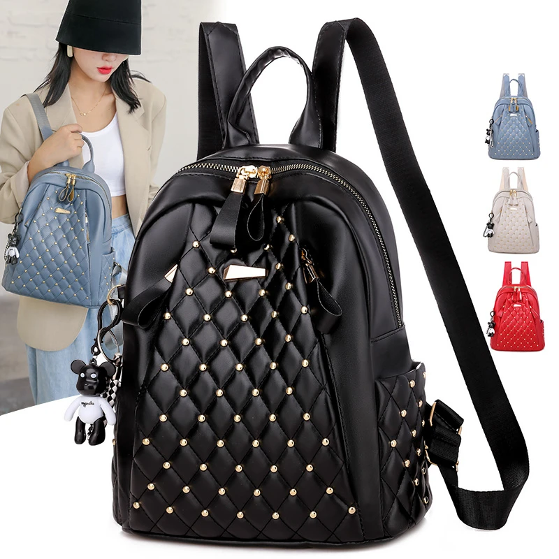 Vintage Women Backpack High Quality Leather Backpack Lady Travel