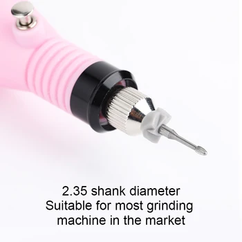

Nail Drill Bits 2.35mm Tungsten Steel UV Gel Polish Remover Grinding Tool Durable Nail File Nail Art Tools Cozy 2Pcs/Set
