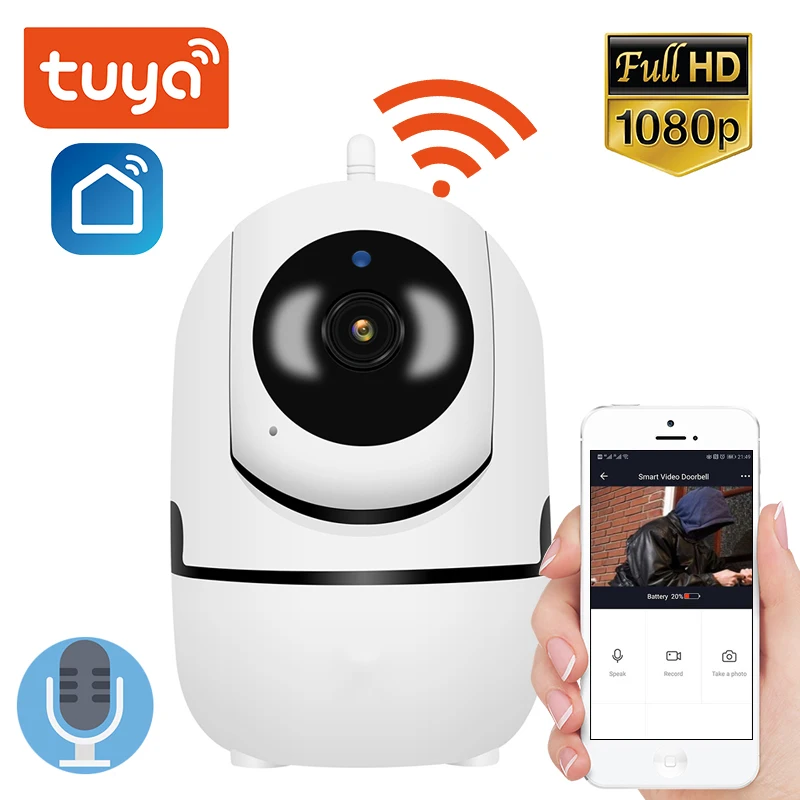 Умный IP Камера 1080P HD облако автоматическое слежение за Wi-Fi Cam домашние Видеоняни и
