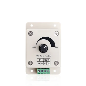 

Voltage Stabilizer 12V-24V Voltage Regulator 8A Power Supply Adjustable Speed Controller DC LED Dimmer DC-DC for Motor