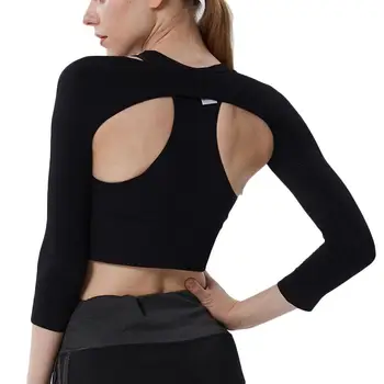 

Women Shapewear Tops Slim Crop Top Shaper Upper Compression Posture Body Shaper Underbust Black Beige Slimming Arm Shaperwear