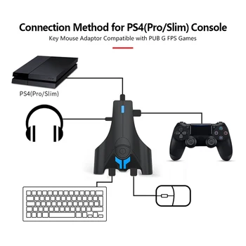 

Gamepad Controller Keyboard Mouse Converter Game Handle Adapter for Nintendo Switch/PS4/Xbox One/PS3 Console Accessories