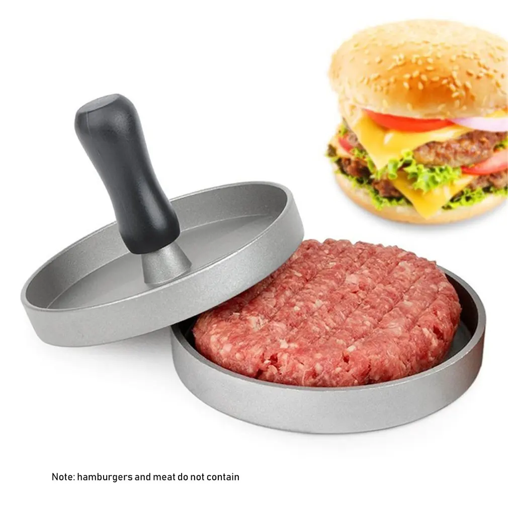 Гамбургер производитель гамбургер Пресс круглой формы с антипригарным шеф-повара котлеты гамбургер мясо говядины гриль бургер ПРЕСС Патти производитель плесень