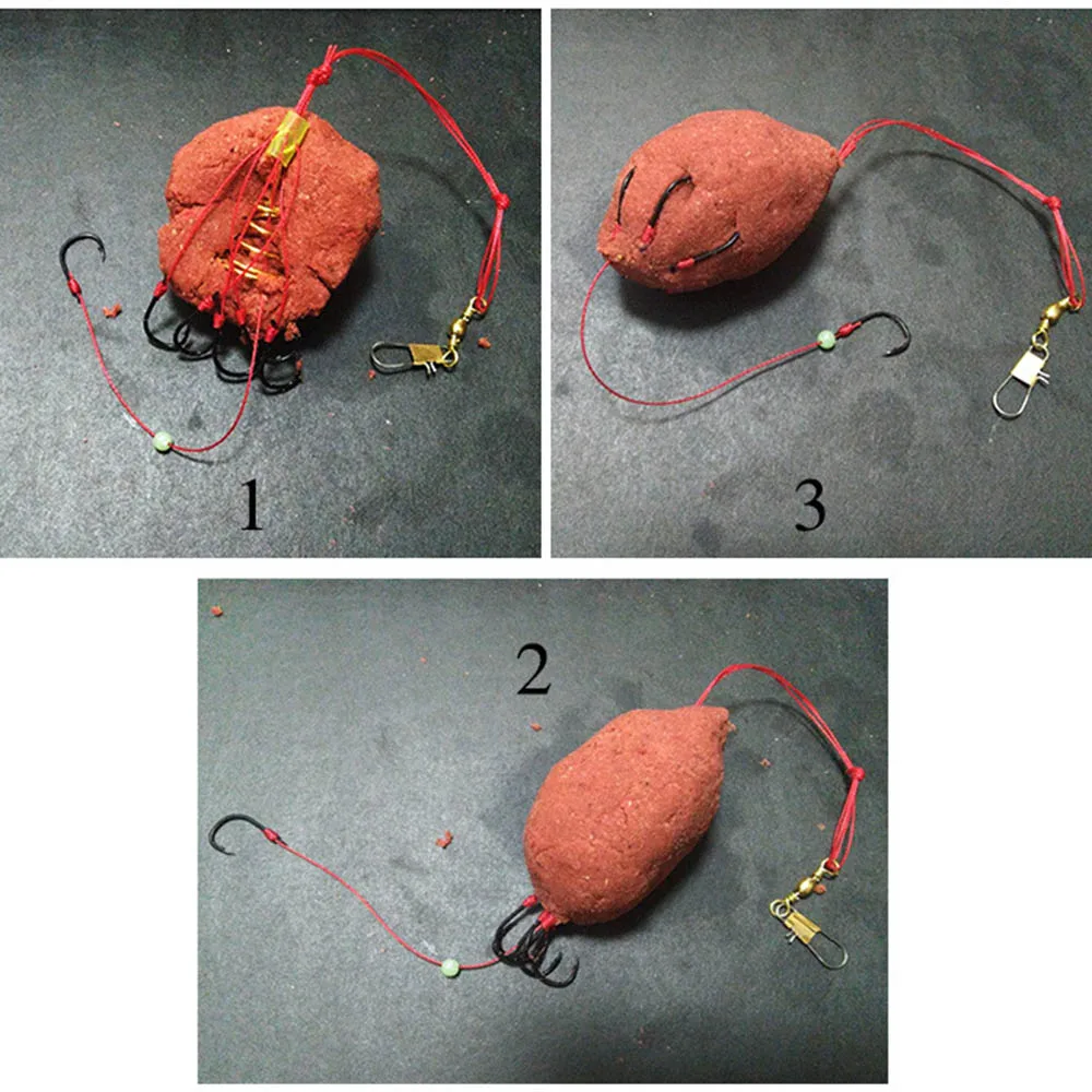 4 шт./лот рыболовные крючки рыболовная приманка ловушка для наживки кормушка