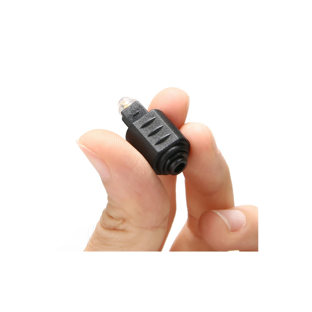 Adaptateur Câble Audio Optique Da Mini Plug Jack 3,5mm Femelle À Toslink Mâle EB - Foto 4