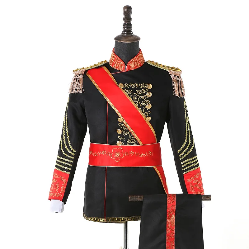 

British Royal Guard Costume Queen's Guard Uniform Prince William Royal Guards Soldiers Costume European Prince Suit Full Set