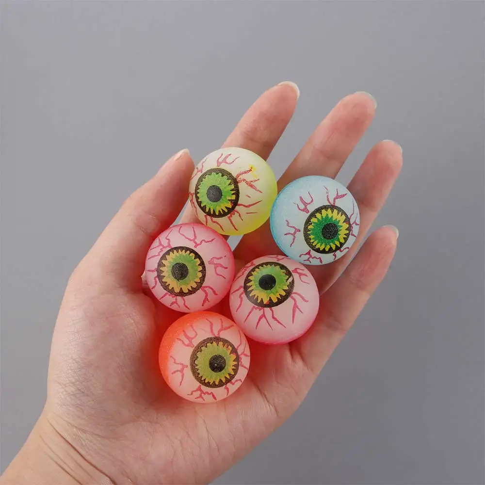 32mm Scary Red Bloodshot Eyes Props Halloween Decoration Kids Toys Bouncing  Eyeballs Simulation Eyeballs Hollow Eyeballs Fake Eye Balls RED 