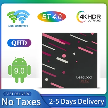 

QHD TV Box Android 9.0 Leadcool Play S905W 4K Quad Core 4G 64G Android 9.0 2.4G/5.8G Dual Wifi Leadcool QHD Smart TV Box